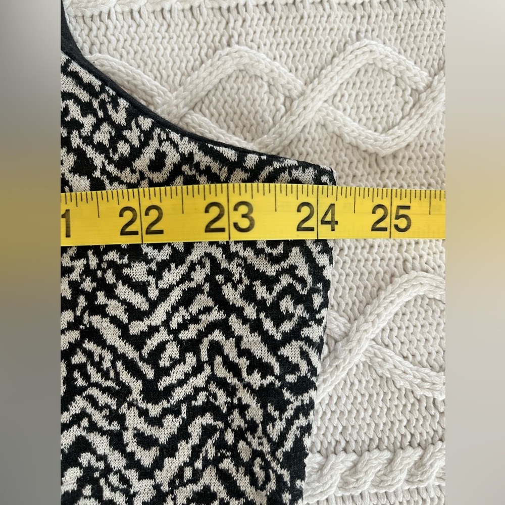 NY Collection Black and White Sleeveless Patterned Dress Women’s Size 2X - Picture 14 of 15
